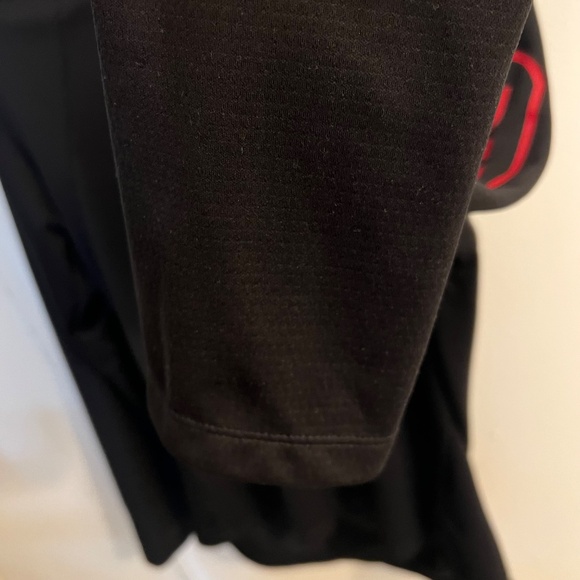 Rutgers Adidas Hoodie – Black Heat.RDY Primeblue, Size M - Picture 3 of 7